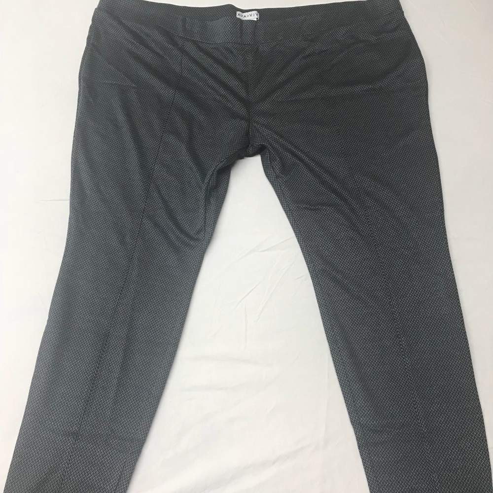 Herringbone pull-on trousers